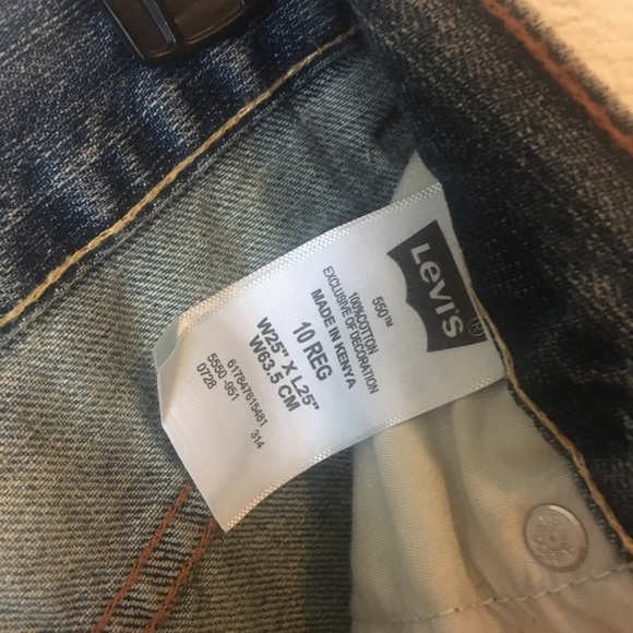 Levi's 550 Relaxed Fit Jeans 25x25 - Picture 8 of 8